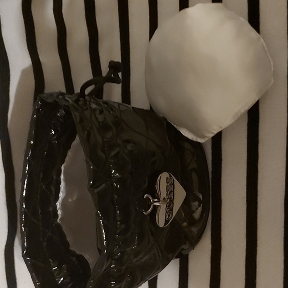 Guess Patent Leather Quilted Drawstring Bag - Picture 5 of 8